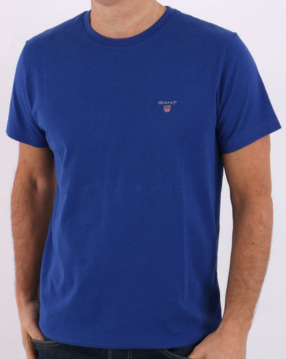 Gant Solid T Shirt College Blue