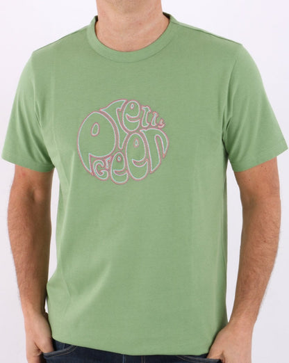 Pretty Green Sinac Logo T-shirt Green