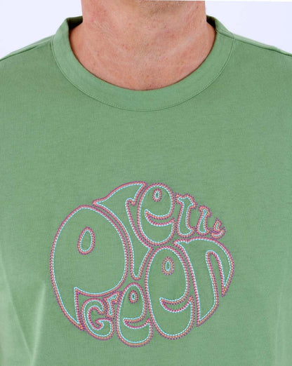 Pretty Green Sinac Logo T-shirt Green