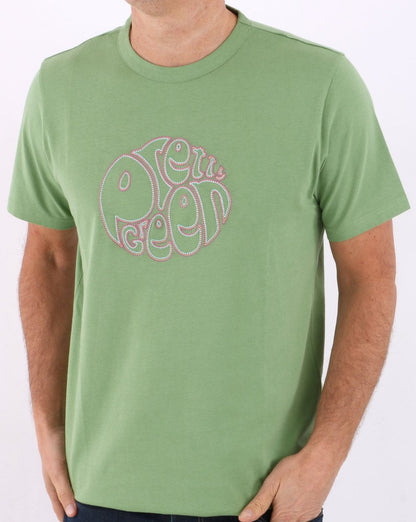 Pretty Green Sinac Logo T-shirt Green