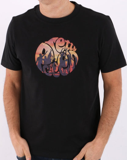 Pretty Green Beach Party T-shirt Black