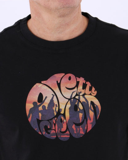 Pretty Green Beach Party T-shirt Black