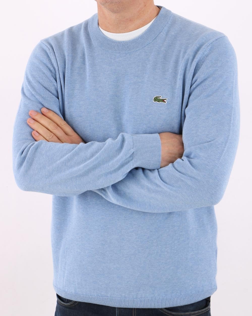 Lacoste Crew Neck Jumper Cloudy Blue