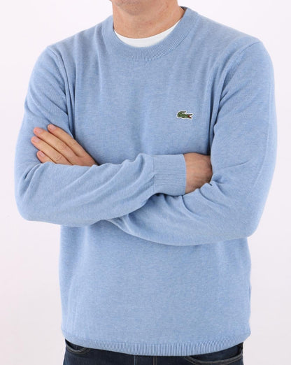 Lacoste Crew Neck Jumper Cloudy Blue