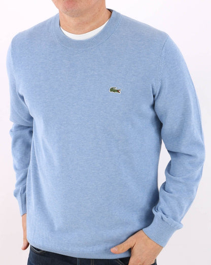 Lacoste Crew Neck Jumper Cloudy Blue
