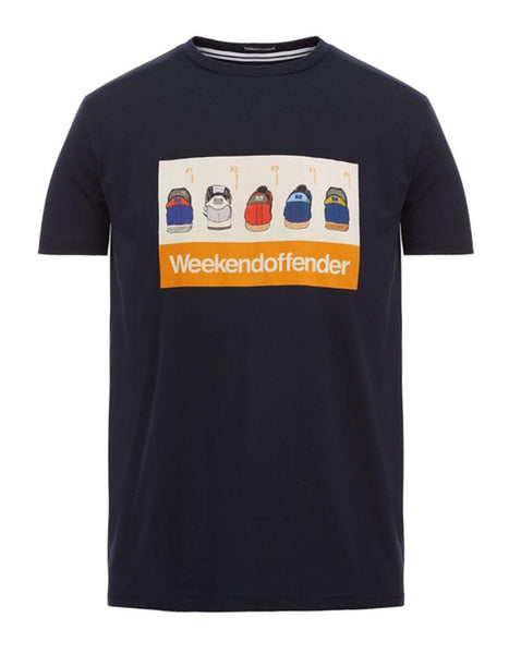 Weekend Offender Trainerspotting T-shirt Navy