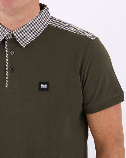 Weekend Offender Costa Polo Shirt Dark Green