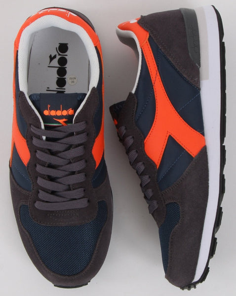 Diadora Camaro Trainers Navy/Dark Grey/Orange