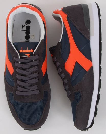 Diadora Camaro Trainers Navy/Dark Grey/Orange