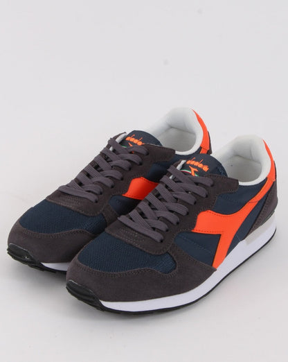 Diadora Camaro Trainers Navy/Dark Grey/Orange