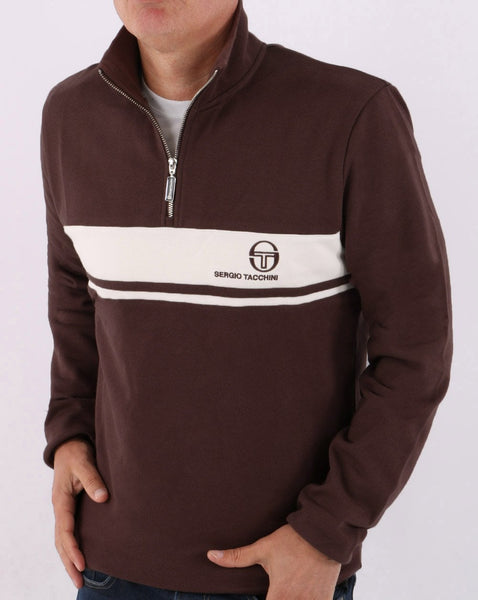 Sergio Tacchini Masters 1/4 Zip Top Brown