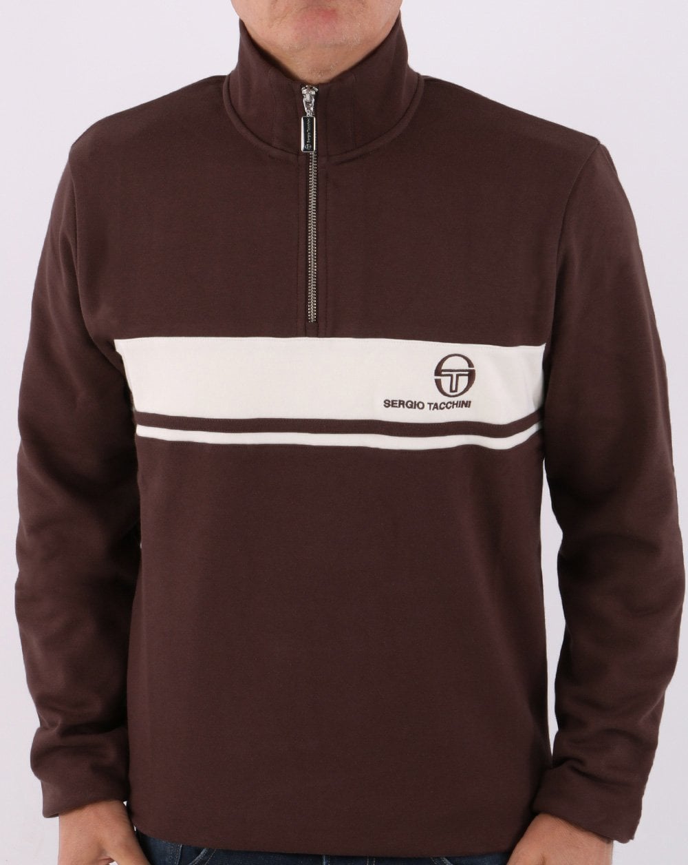 Sergio Tacchini Masters 1/4 Zip Top Brown