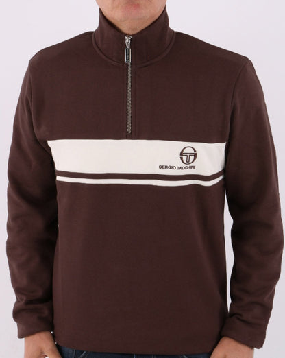 Sergio Tacchini Masters 1/4 Zip Top Brown