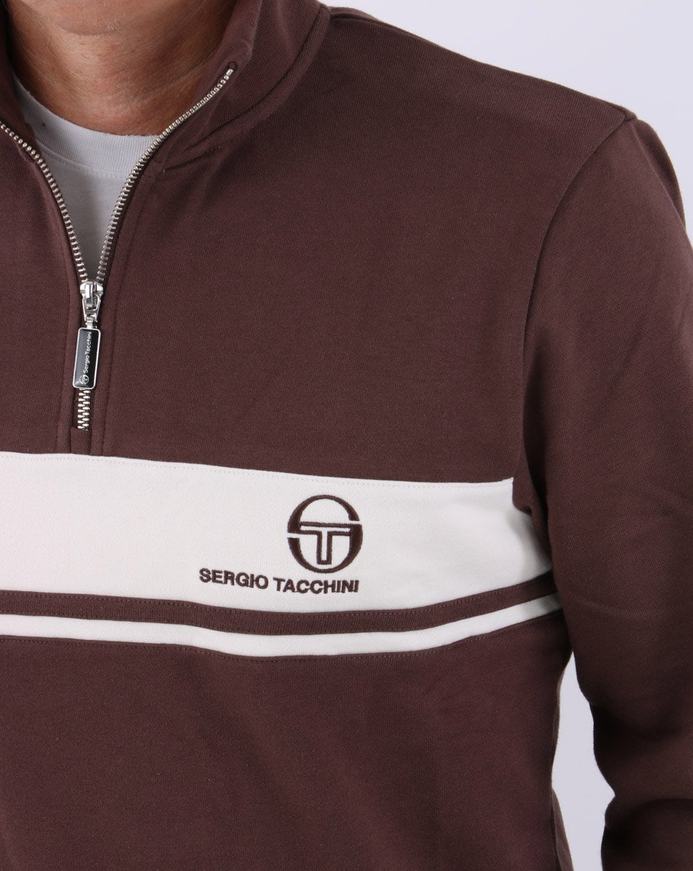 Sergio Tacchini Masters 1/4 Zip Top Brown