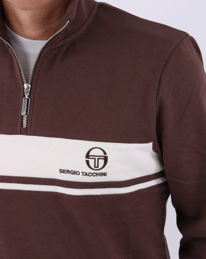 Sergio Tacchini Masters 1/4 Zip Top Brown