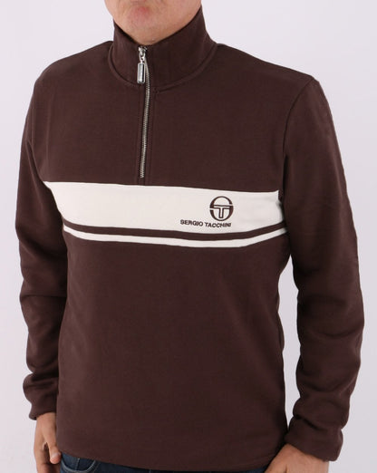 Sergio Tacchini Masters 1/4 Zip Top Brown