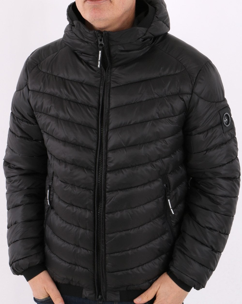 Marshall Artist Lightweight Paninaro Bubble Jacket Black