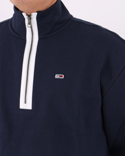 Tommy Jeans Half Zip Sweatshirt Navy