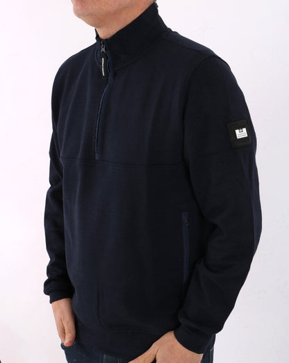 Weekend Offender 1/4 Zip Sweat Navy
