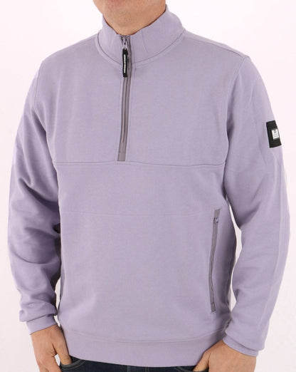 Weekend Offender 1/4 zip Sweat lilac