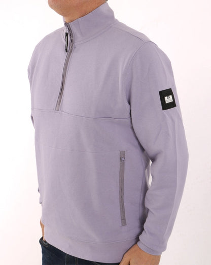 Weekend Offender 1/4 zip Sweat lilac