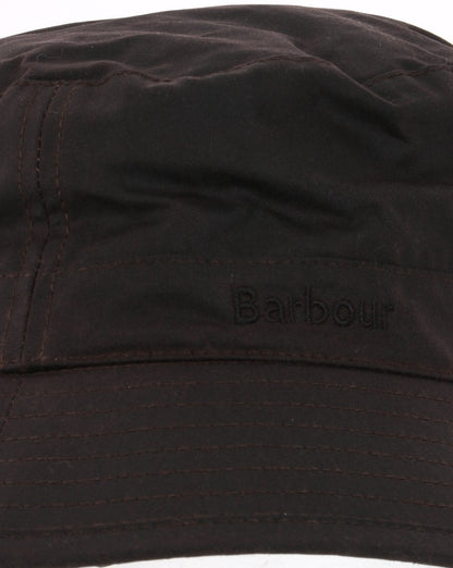 Barbour Wax Sports Hat Rustic Brown