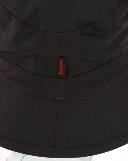 Barbour Wax Sports Hat Rustic Brown