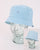 Pretty Green Tonal Paisley Bucket Hat Light Blue