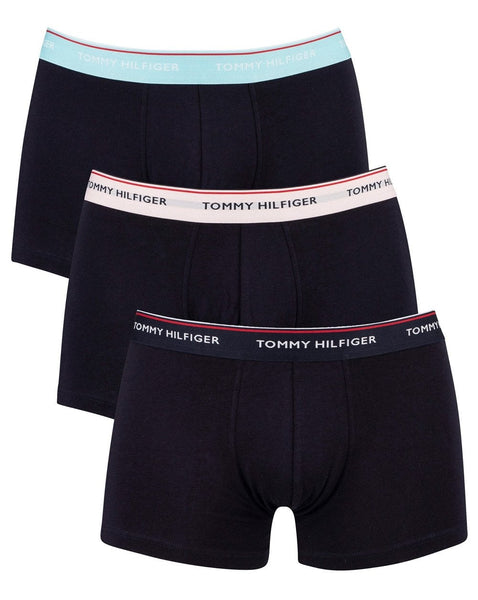 Tommy Hilfiger Triple Pack Trunks Sky/Pink/Navy