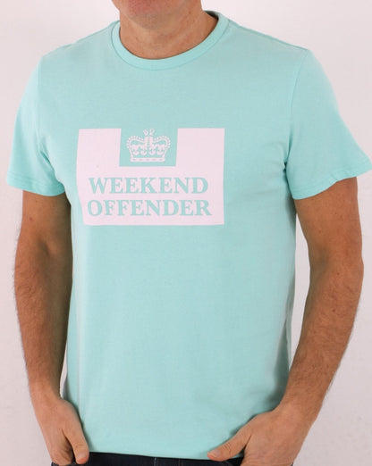Weekend Offender Prison T-shirt Aqua