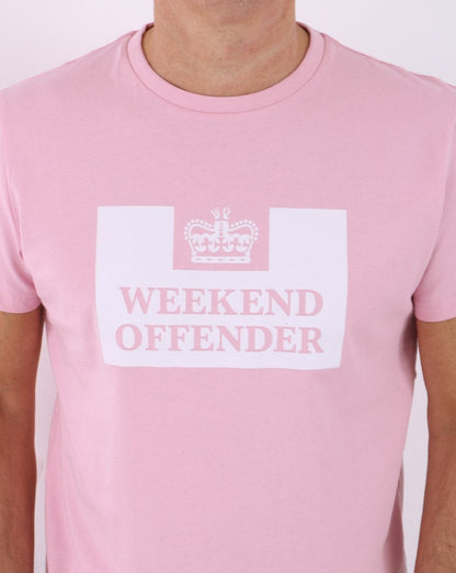 Weekend Offender Prison T-shirt Pink
