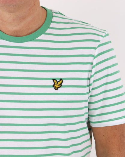 Lyle & Scott Breton Stripe T-shirt Green