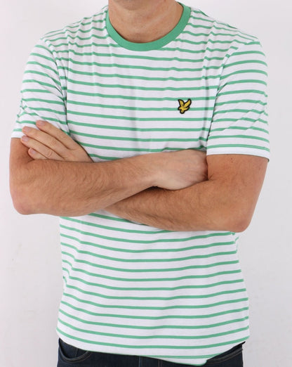 Lyle & Scott Breton Stripe T-shirt Green