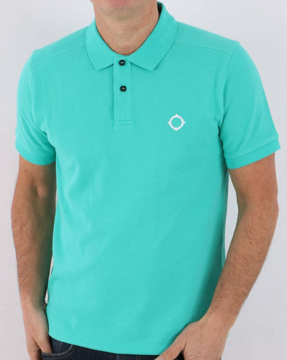 MA.STRUM Pique Polo Turquoise