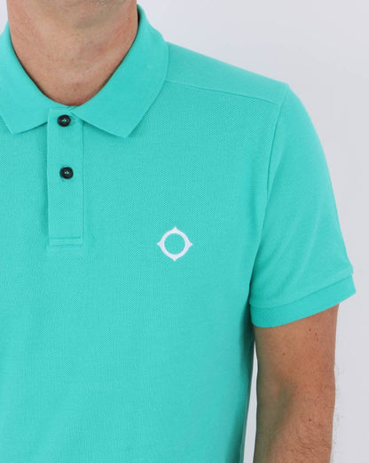 MA.STRUM Pique Polo Turquoise