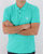 MA.STRUM Pique Polo Turquoise