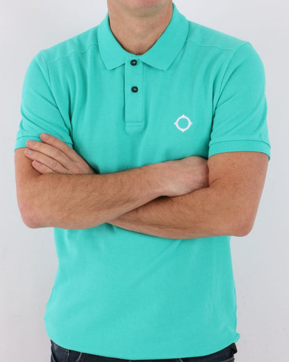 MA.STRUM Pique Polo Turquoise
