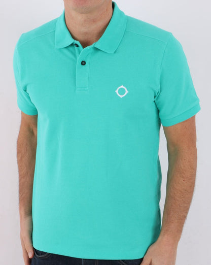 MA.STRUM Pique Polo Turquoise