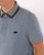 Lacoste Patterned Polo Shirt Blue/White