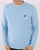 Lyle & Scott Cotton Merino knit Crew Sky Blue