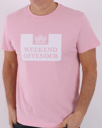 Weekend Offender Prison T-shirt Pink