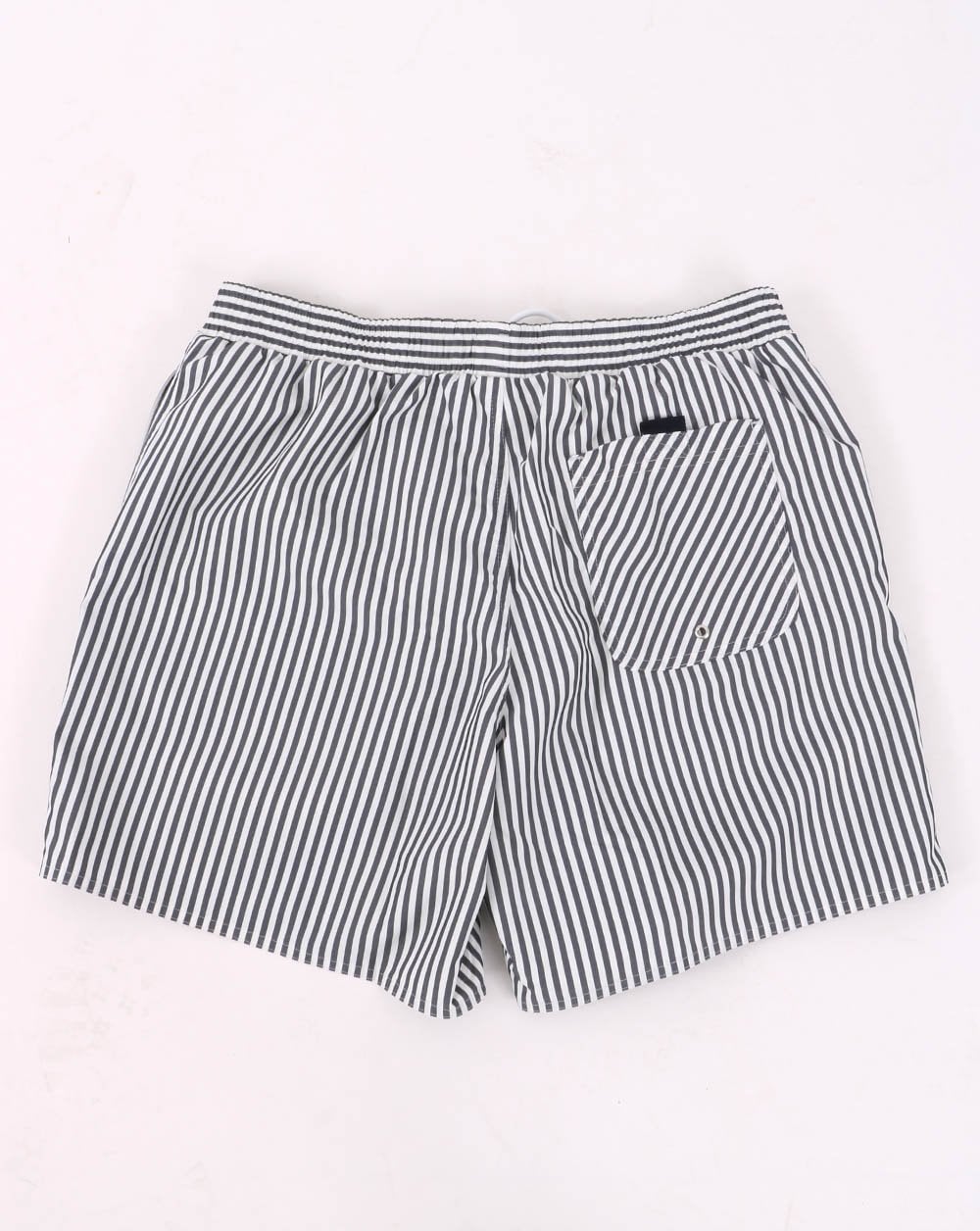 Lacoste Stripe Swim Shorts Navy/White