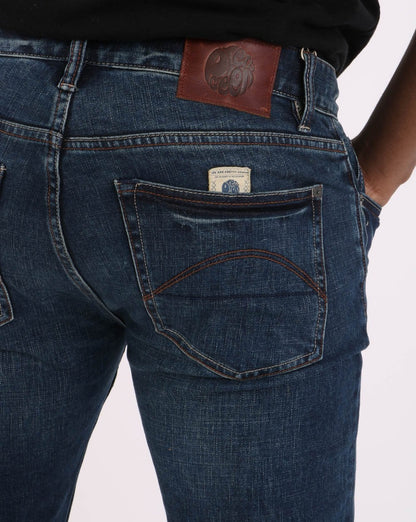 Pretty Green Castlefield Slim Fit Jeans 6 Month Wash