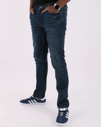 Pretty Green Castlefield Slim Fit Jeans 6 Month Wash