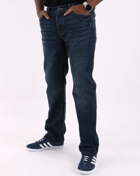 Pretty Green Regular Straight Fit Jeans 6Mth Mid Wash