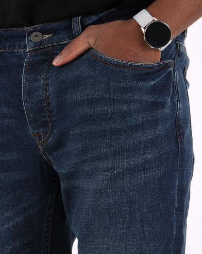 Pretty Green Regular Straight Fit Jeans 6Mth Mid Wash