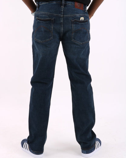 Pretty Green Regular Straight Fit Jeans 6Mth Mid Wash