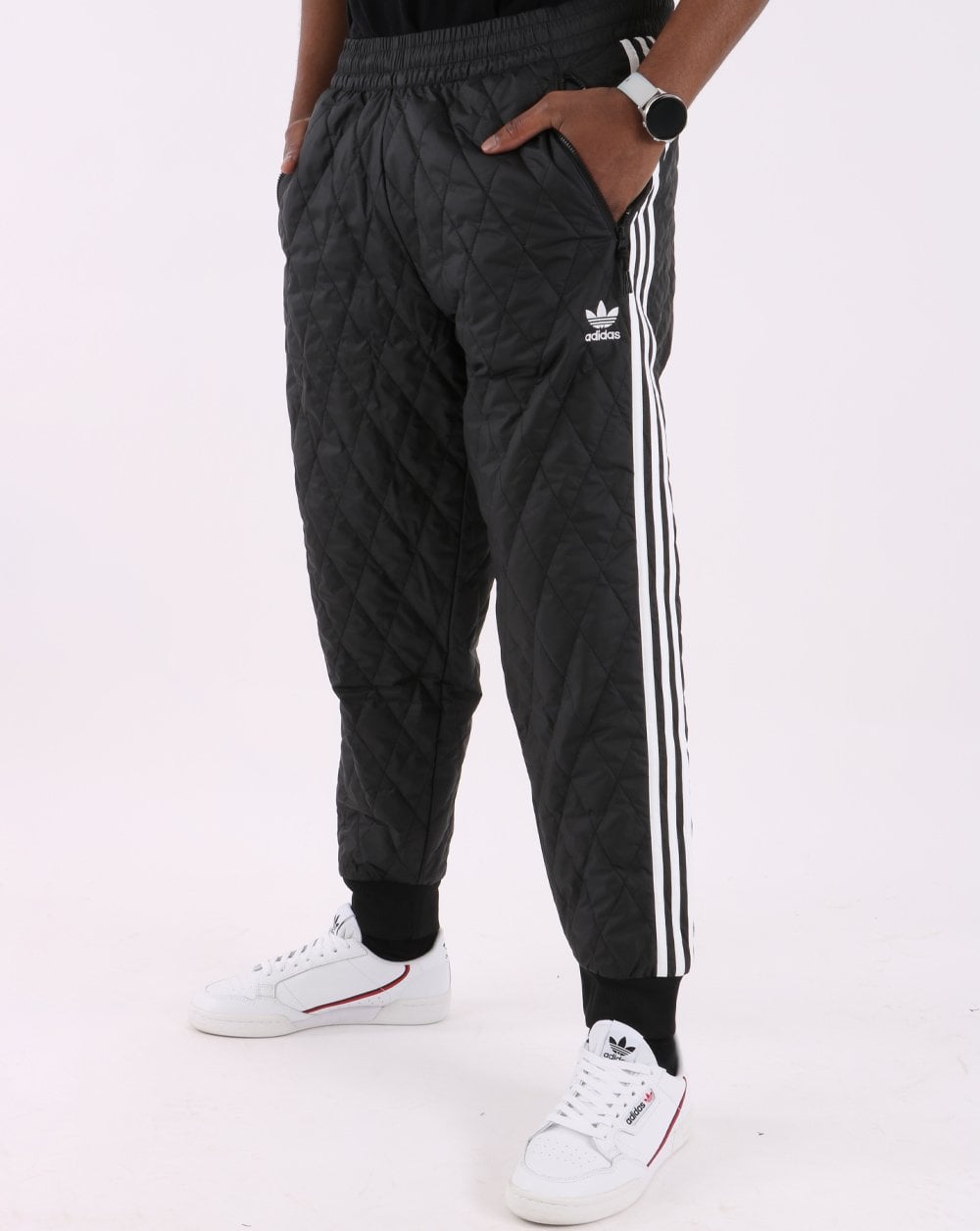 Adidas Originals Quilted SST Track Pants Black