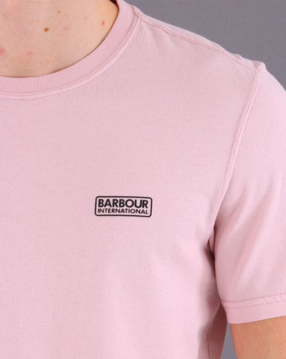 Barbour International Small Logo T-shirt Pink Cinder