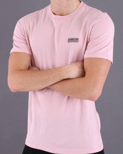 Barbour International Small Logo T-shirt Pink Cinder